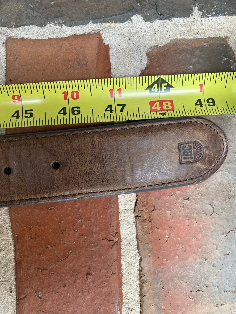 JRC & Sons Handmade Genuine Goat Leather Belt Size 44